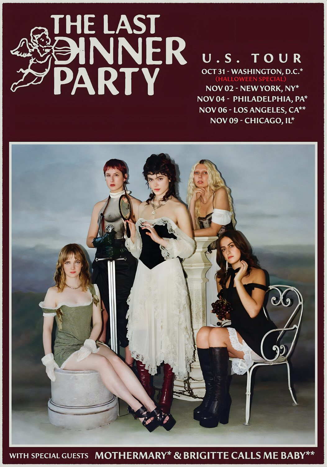 The Last Dinner Party live tour poster 2026
